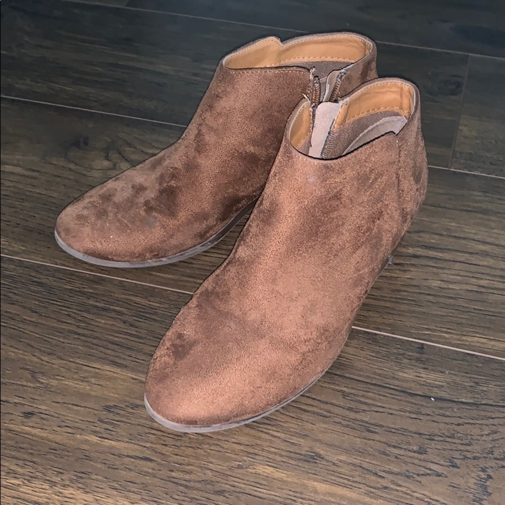 Brown booties